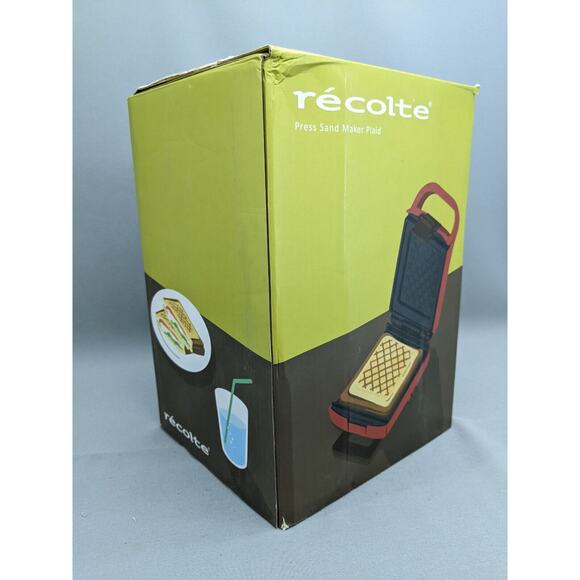 Recolte PRESS SAND MAKER RPS-2 Quilt Sandwich toaster 100V Red - Picture 13 of 14